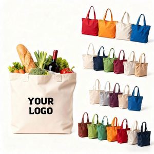 Sacs de courses promotionnels réutilisables en toile de coton polyester, personnalisables avec logo imprimé par sublimation - Product Image 1