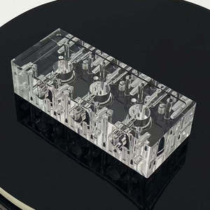 Custom Fabrication High Transparent Acrylic Parts Clear PMMA <b>PC</b> Mechanical Equipment Components Precision CNC Milling Machining - Product Image 3