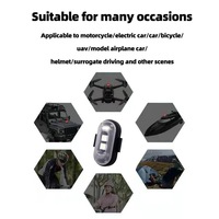 Étanche USB et télécommande RVB LED clignotant feux d'avertissement pour extérieur nuit Navigation avion Drone lumière 12V tension