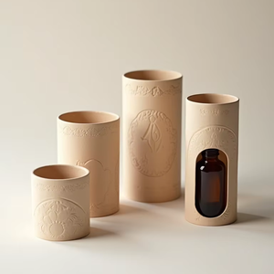 Envases de Tubo de Papel Kraft Cosmético Sostenible para Botellas de Perfume, Decorativos para el Cuidado de la Piel - Product Image 1