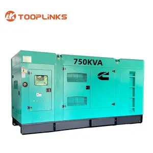 Super Silent Diesel Generator 600KW 750KVA Gen Set Electric Silent Diesel Generators Guangzhou generator