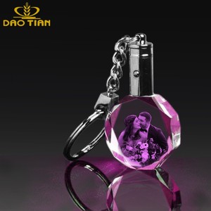 DT-Lk003 + CH đầy màu sắc mini LED ánh sáng pha lê Keyring Phụ Kiện Đầy màu sắc có thể thay đổi push button LED ánh sáng với chuỗi - Product Image 4