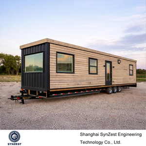 Maison sur remorque avec <span class=keywords><strong>kit</strong></span> de maison préfabriquée isolée de 20 pieds, sur roues, mini-cabane mobile, kits de maison préfabriquée - Product Image 3