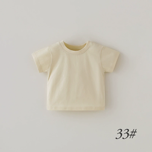 Kaos Anak Lengan Pendek Musim Panas Bayi Lengan Pendek Katun Organik GOTS - Product Image 4