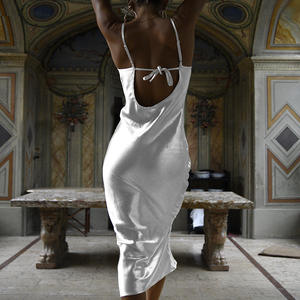 Deeptown <span class=keywords><strong>Coquette</strong></span> Sexy Spaghetti Strap Vestido de verano Mujer Elegante con cordones Vestidos largos de fiesta de noche - Product Image 5