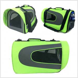 Customizable Black Pet Carrier Backpack XL Expandable Breathable Cloth Carrier Bag Zipper Closure Soft Animal Pattern Low MOQ - Product Image 1