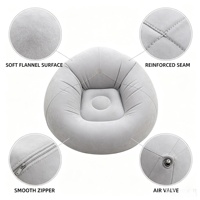 Canapé gonflable individuel, fauteuil paresseux portable, tabouret gonflable, pouf gonflable pour le camping