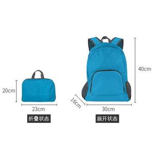 Mochila Plegable Impermeable Ultraligera y Resistente para Senderismo, Montañismo, Deportes al Aire Libre y Viajes, con Logotipo Personalizado - Product Image 2
