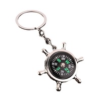 Llavero Creativo con Forma de Volante y Brújula, Colgante para Llavero, Regalo para Eventos Empresariales