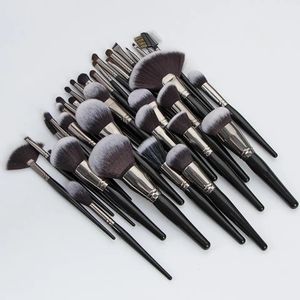 Juego de Brochas de <span class=keywords><strong>Maquillaje</strong></span> de Madera al por Mayor, Marca Privada, Brochas de <span class=keywords><strong>Maquillaje</strong></span> Cosméticas de Alta Gama, 36 Piezas, Juego de Brochas de <span class=keywords><strong>Maquillaje</strong></span> de Lujo Negras - Product Image 2