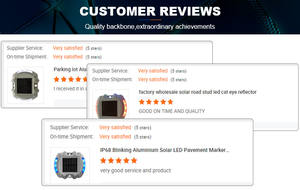 Tanwan Epistar ब्रांड एलईडी 3pcs प्रति साइड एल्यूमीनियम सौर एलईडी बिल्ली आँखें फुटपाथ मार्करों रोड स्टड निर्माताओं - Product Image 6