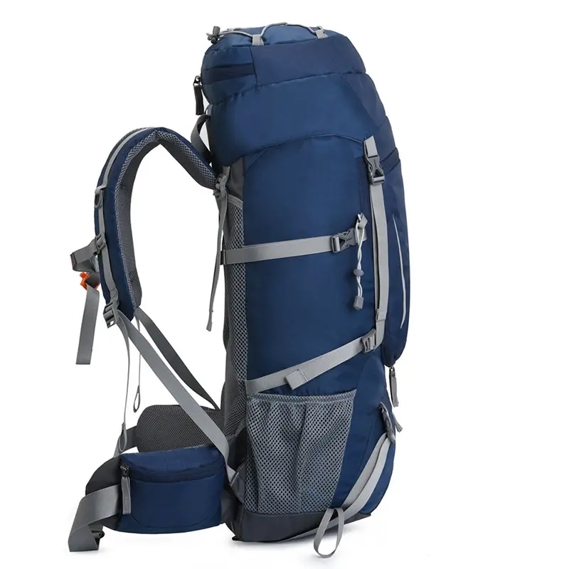 2021 new 60L hiking bag waterproof hiking backpack with rain cover reflective