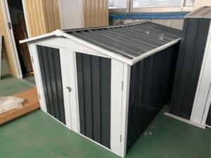 Maison <span class=keywords><strong>abri</strong></span> <span class=keywords><strong>de</strong></span> <span class=keywords><strong>jardin</strong></span> APEX toit métal tondeuse à gazon Garage <span class=keywords><strong>pour</strong></span> porte charnière bon marché gris hangars <span class=keywords><strong>de</strong></span> stockage 5X4 FT - Product Image 4