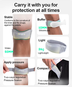 Soporte de Rodilla para Alivio del Dolor al Correr, Banda de Rótula con Absorción de Impactos y Protección - Product Image 2