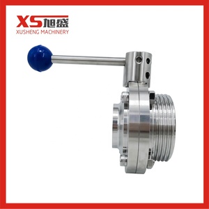 SS316L thép không gỉ vệ sinh Hướng dẫn sử dụng hàn 6 inch Van bướm nhiệt độ cao cho nước & Mỹ phẩm sử dụng - Product Image 6
