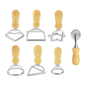 Halloween Ravioli Empanadas Form Zink legierung Keks Gebäck Aus stecher Ravioli Stempel Maker Cutter Form Mit Holzgriff - Product Image 4