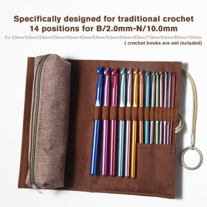 Juego de 10 Pares de <span class=keywords><strong>Agujas</strong></span> <span class=keywords><strong>Circulares</strong></span> Intercambiables de 5 Pulgadas (2.75~6.00mm) de <span class=keywords><strong>Madera</strong></span> Natural de Lujo en Rosa y Marfil para Tejer a Mano - Product Image 2