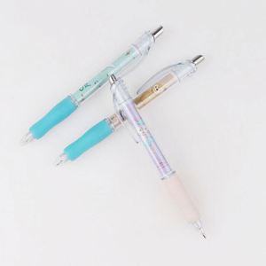 New Cute Transparent Plastic Ballpoint <b>Pen</b> With Printing Customized Print Logo Soft Grip for Children Gift - Product Image 4