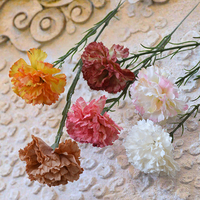 Fleur artificielle d'automne transfrontalière, simple, à bord grillagé, pour la Fête des Mères et la Fête des Enseignants, décoration d'intérieur