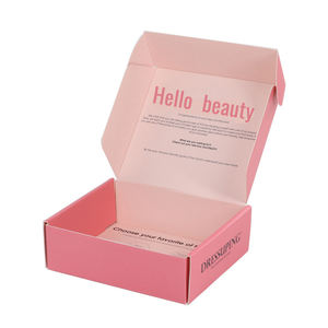 Meilleur prix brun Kraft carton ondulé boîte d'oreiller vitrine transparente gaufrage brillant/mat stratification jetable - Product Image 3