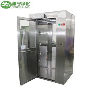 YANING Airtight Electronic Interlock Air Shower Chamber Cleanroom PLC Control Air Shower Decontamination Air Shower Room