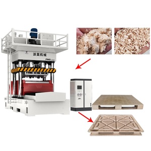 Máquina automática de fabricación de bloques de palés de aserrín de madera Máquina de compresión de palés de aserrín de prensado en caliente - Product Image 1