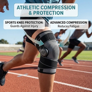 <b>Silicone</b> Knee Support Patella Brace for Sports Protection - Product Image 1