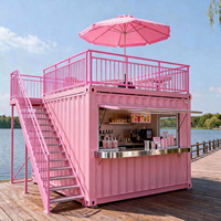 Conteneur préfabriqué de 10 pieds pour restauration rapide, kiosque de café, bar, bureau à domicile, bar extérieur