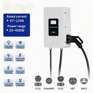 Estación de Carga para Vehículos Eléctricos, Cargador EV, Carga Rápida DC CCS2 20kW 30kW, Comercial, Inteligente, OCPP, CE, TUV - Product Image 1
