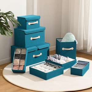 FUNKID 24-Cell Foldable <b>Drawer</b> <b>Organizer</b> for Socks and Panties - Product Image 3