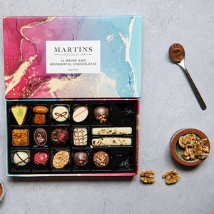 Ventas de fábrica Diseño personalizado Fancy Cookie <span class=keywords><strong>Bonbon</strong></span> Tapa vacía y base Embalaje de papel rígido Caja de chocolate Premium - Product Image 5