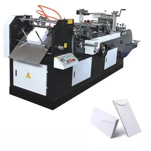 Tam otomatik batı tarzı çin tarzı zarf yapım makinesi baskı kağıdı zarfı yapma makinesi