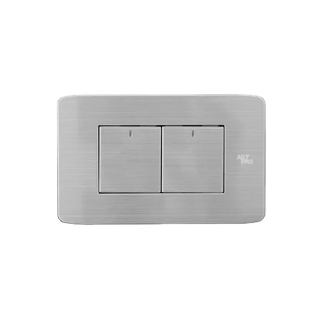 Simple Light Luxury Fashion American Standard Stainless Steel Types Slim Wall Electrical Switch