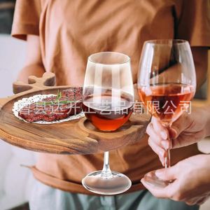 Bandejas de madera navideñas para servir carne, fruta, vino, picnic al aire libre, plato multifuncional para uso doméstico - Product Image 5