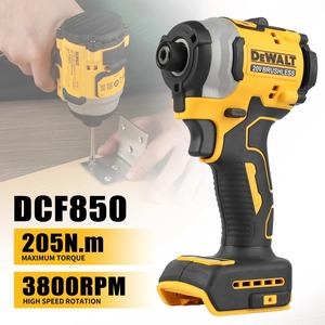 Para Destornillador <span class=keywords><strong>de</strong></span> <span class=keywords><strong>Impacto</strong></span> Inalámbrico <span class=keywords><strong>Dewalt</strong></span> DCF850 <span class=keywords><strong>20V</strong></span>, 205 Nm, 3800 ipm, Mandril Hexagonal <span class=keywords><strong>de</strong></span> 1/4 <span class=keywords><strong>de</strong></span> Pulgada, para Construcción, Bricolaje y Montaje - Product Image 2