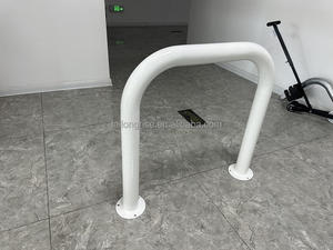 Barriera di Sicurezza Pedonale in Acciaio Q235 Resistente, Tubo ad Anello 75x75mm Verniciato a Polvere, Grado Ingegneristico - Product Image 3