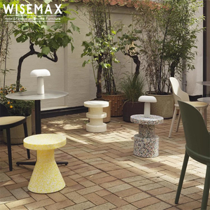MEUBLES WISEMAX Prix <span class=keywords><strong>moins</strong></span> <span class=keywords><strong>cher</strong></span> meubles d'intérieur petit rond en plastique léger ménage canapé côté thé table basse pour café - Product Image 4