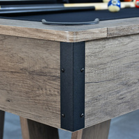Table de Billard de Luxe Design Incliné 7ft 8ft 9ft, Table de Pool Multifonction d'Intérieur avec Snooker, Ping-pong et Option Salle à Manger TP-9668