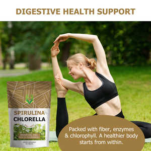 Comprimés de spiruline et de chlorelle à marque privée OEM, riches en chlorophylle avec vitamine A, favorisant la santé digestive - Product Image 5