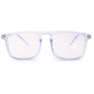 新しいトレンドクリアスクエアフレームデモレンズ光学眼鏡眼鏡メガネ - Product Image 2