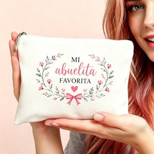 Bolsa de Maquillaje Mi Abuelita <span class=keywords><strong>Favorita</strong></span> para Mamá, Hijas y Amigas, Regalos Ideales para Viajes, Cumpleaños, Bolsa de Aseo - Product Image 2