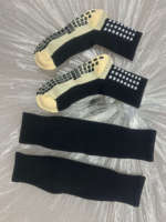 Vente en gros de 2 paires de chaussettes de football pour hommes et manches au mollet Chaussettes de football antidérapantes pour jeunes adultes Chaussettes de sport de basket-ball de football