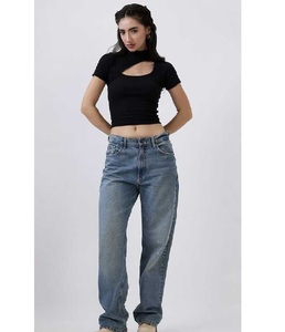 Débardeurs courts asymétriques en coton pour femmes, tissu doux et extensible, coupe confortable, décontracté, séchage rapide, respirant, voyage, extérieur - Product Image 6