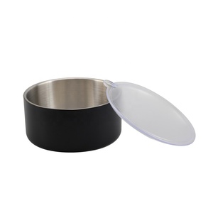 Ensemble de bols de service en acier inoxydable à double paroi avec couvercle transparent - Product Image 1