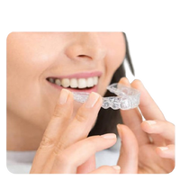 Dentaire clair orthodontique impression laboratoire attelle retenue sous vide formant feuille/dents aligneur orthèse dur doux