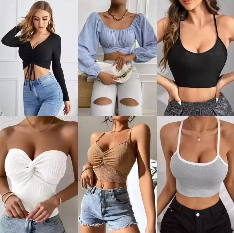 2024 Branded Clothes Women's Mix Style Stock Dresses T-shirts Ropa Mujer Small Shirts Pants Skirts Used Clothes