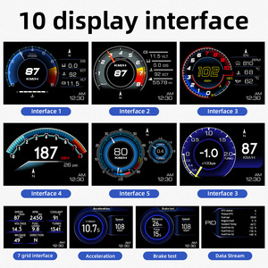 Nouveau 2024 – Compteur numérique multifonctionnel WiiYii P6 OBD2+GPS pour voiture avec écran LCD large et affichage tête haute (<span class=keywords><strong>HUD</strong></span>) - Product Image 4