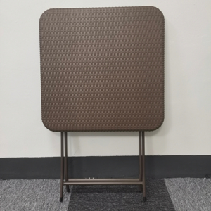 Commercio all'ingrosso all'aperto giardino giardino patio caffè rattan portatile in <span class=keywords><strong>plastica</strong></span> marrone pieghevole tavolo e sedia set - Product Image 4