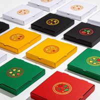 Boîte à pizza autoportante isolée écologique, anti-fuite, avec logo personnalisé, finition mate, tailles 9-14 pouces, résistante à la chaleur