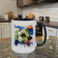 Mug de sublimation 15 oz, mug en céramique bicolore, vente en gros, mug de sublimation personnalisé, sur mesure pour les boutiques de cadeaux